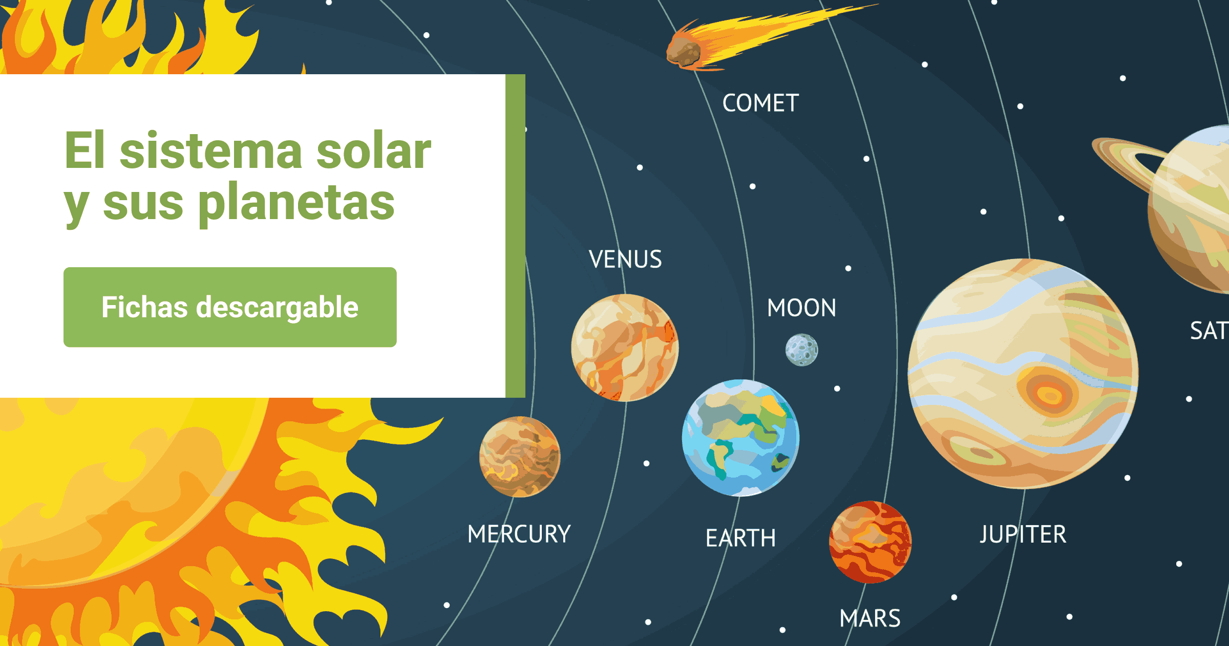 Fichas del sistema solar para imprimir