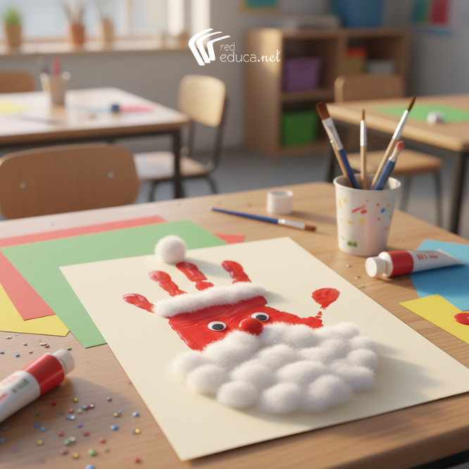 Tarjeta navideña de Papá Noel