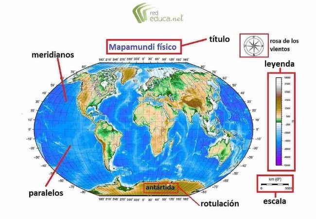 Qué es un mapa y sus elementos